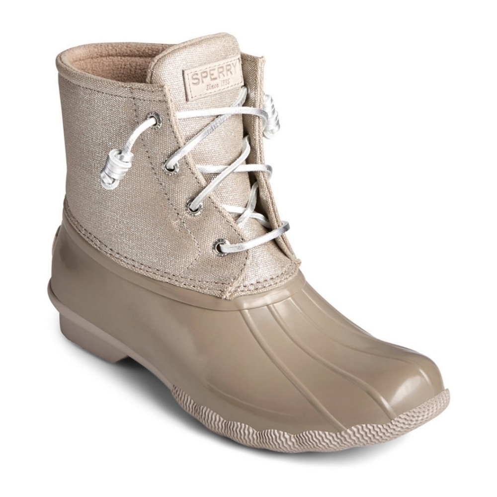 Sperry Saltwater Duck Boots in Dove (Women's US size 10)